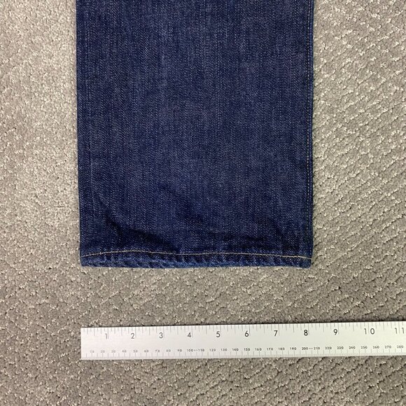 J. CREW Slim Straight Selvedge Jeans Men's 32 x 32 Fits 34 x 32 Blue Cotton - Picture 14 of 16